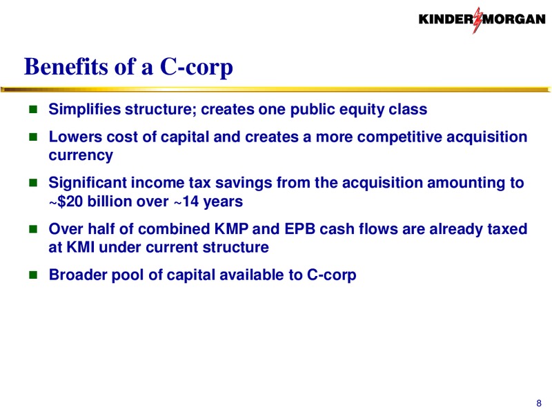 Investor Presentation – KINDER MORGAN ENERGY PARTNERS, L.P. – slide 7
