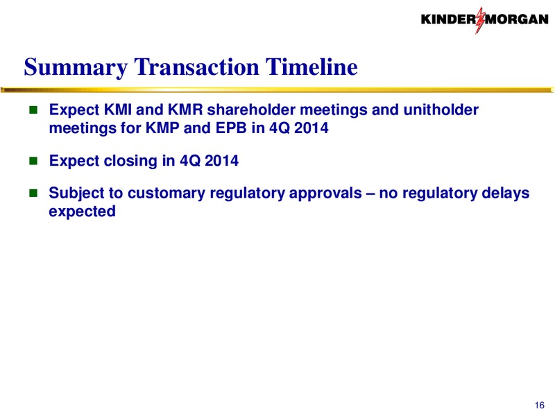 Investor Presentation – KINDER MORGAN ENERGY PARTNERS, L.P. – slide 15