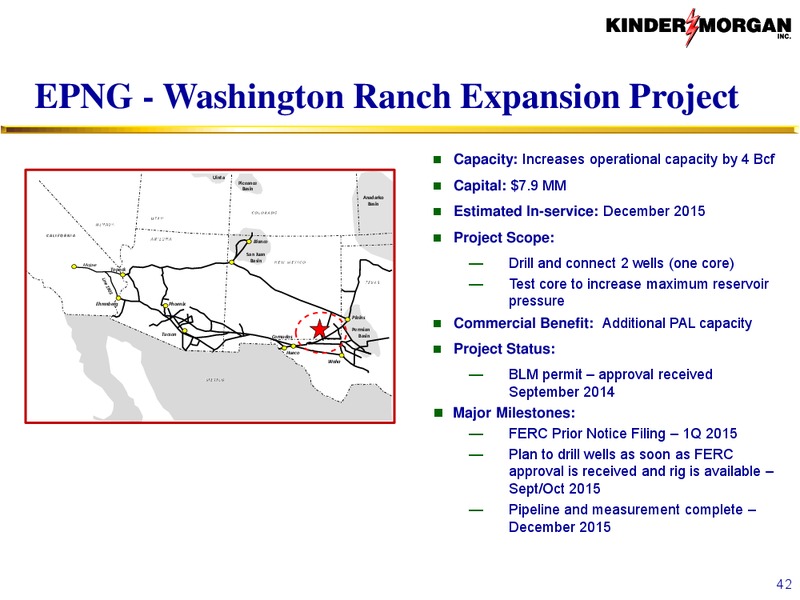 Investor Presentation – KINDER MORGAN ENERGY PARTNERS, L.P. – slide 42