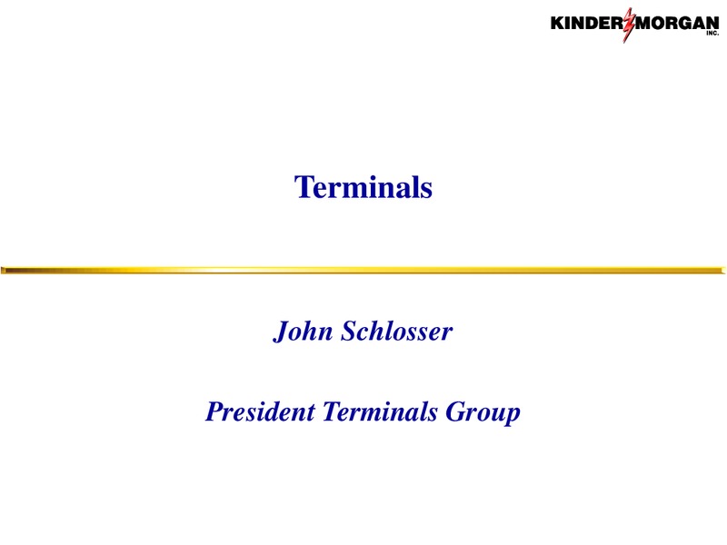 Terminals – KINDER MORGAN ENERGY PARTNERS, L.P. – slide 1