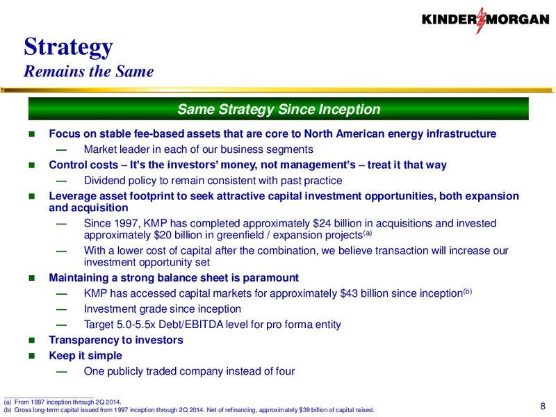 Run by Shareholders For Shareholders – KINDER MORGAN ENERGY PARTNERS, L.P. – slide 7