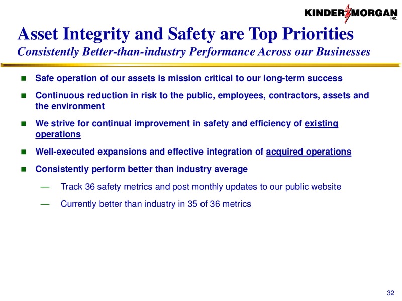 Investor Presentation – Kinder Morgan, Inc. – slide 31