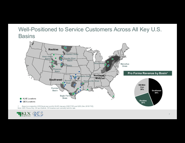 Merger of KLX Energy Services and Quintana Energy Services – KLX Energy Services – slide 6