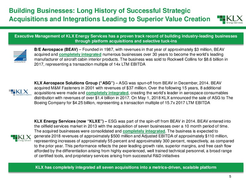 Non Deal Road Show – KLX Energy Services – slide 6
