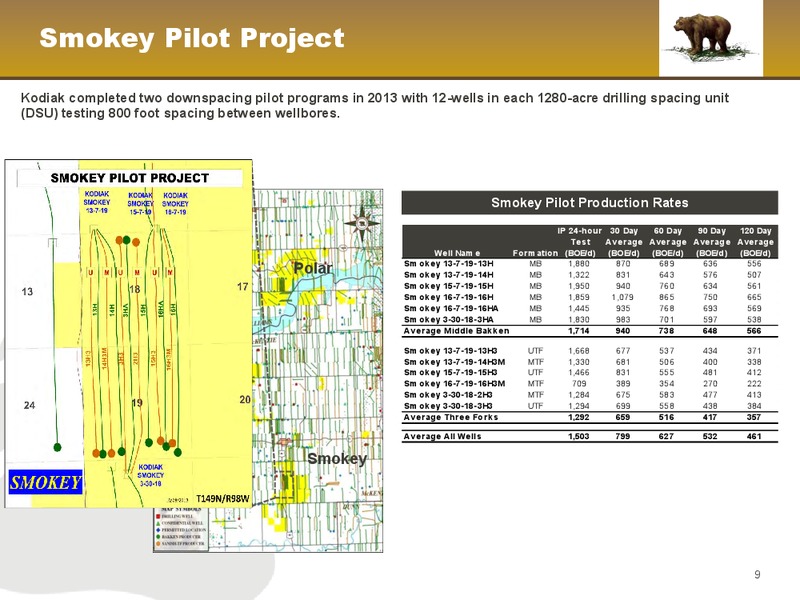 February 2014 Investor presentation – Kodiak Oil & Gas Corp. – slide 9