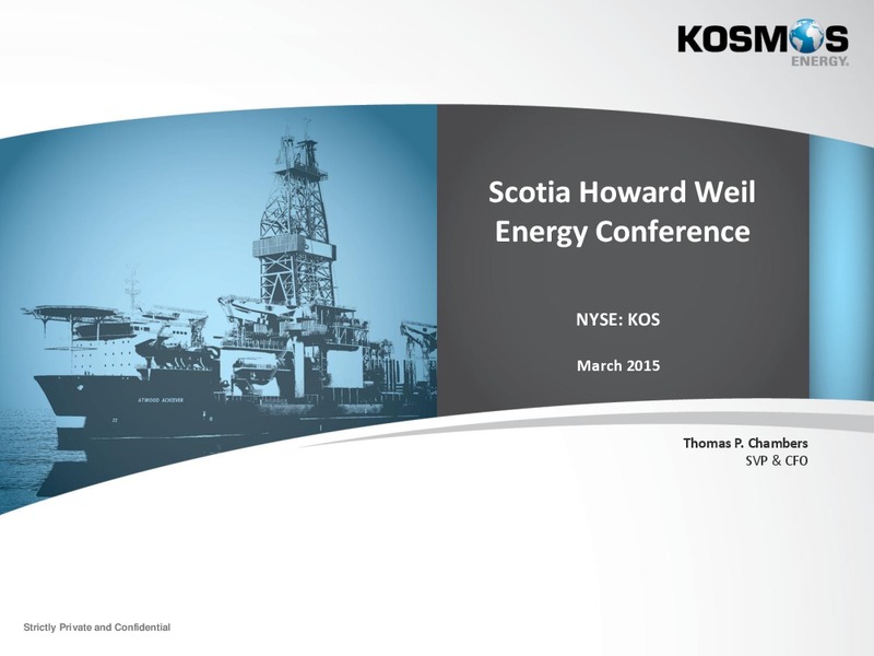 Howard Weil Energy Conference – Kosmos Energy – slide 1