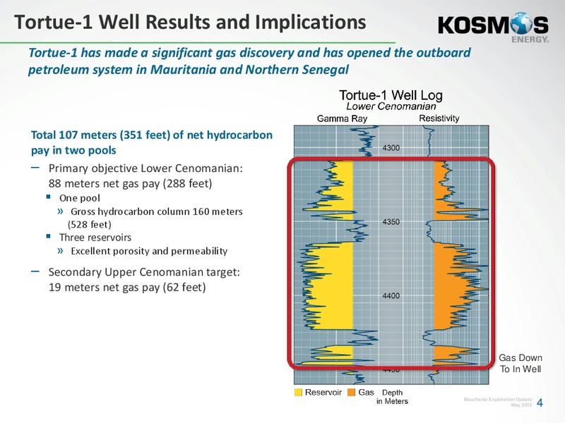 MAURITANIA EXPLORATION UPDATE – Kosmos Energy – slide 3
