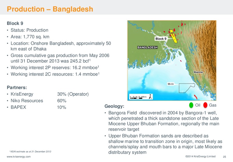 CORPORATE PRESENTATION – Krisenergy Ltd. – slide 25