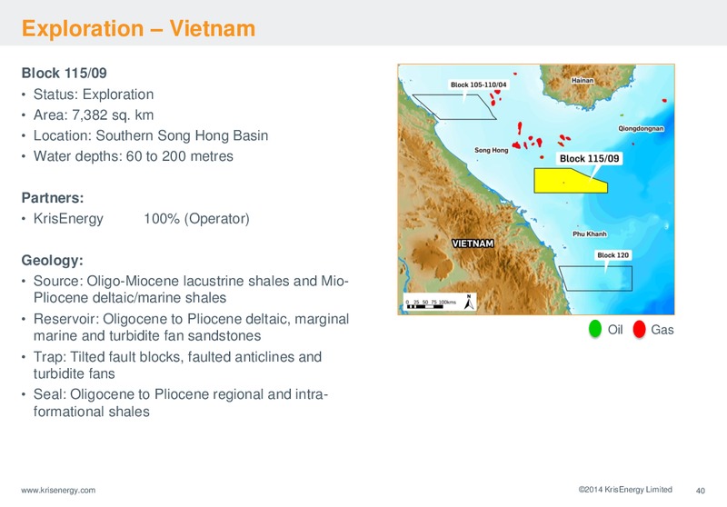 CORPORATE PRESENTATION – Krisenergy Ltd. – slide 40