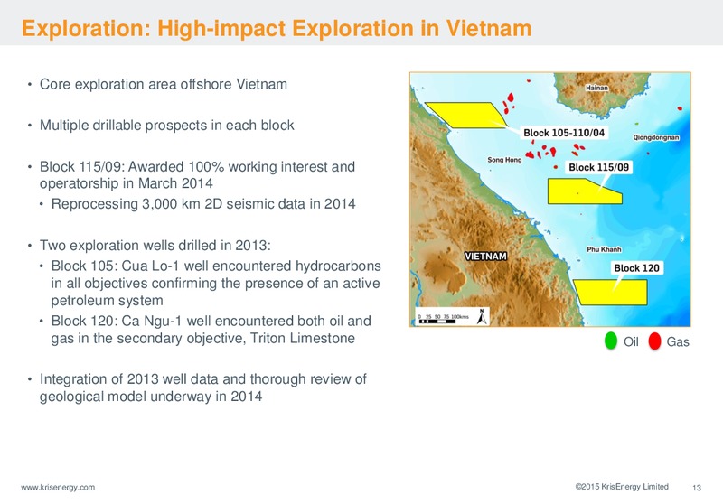 Credit Suisse Oil & Gas Conference – Krisenergy Ltd. – slide 13