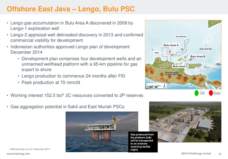 SHAREHOLDERS FORUM – Krisenergy Ltd. – slide 18