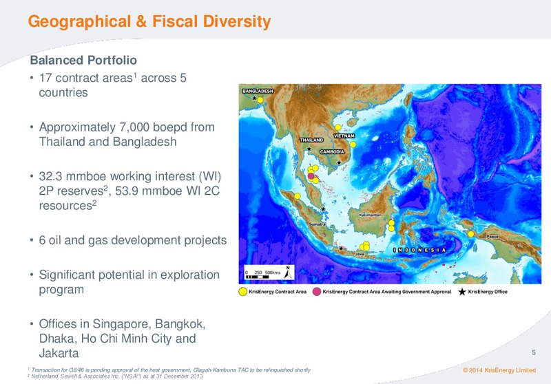 FEBRUARY 2014 SHAREHOLDERS FORUM – Krisenergy Ltd. – slide 4