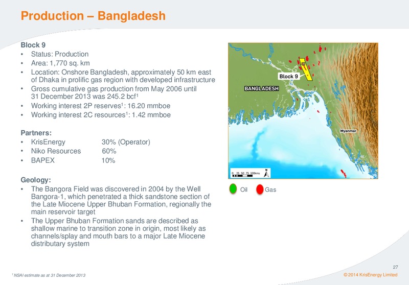CORPORATE PRESENTATION – Krisenergy Ltd. – slide 26