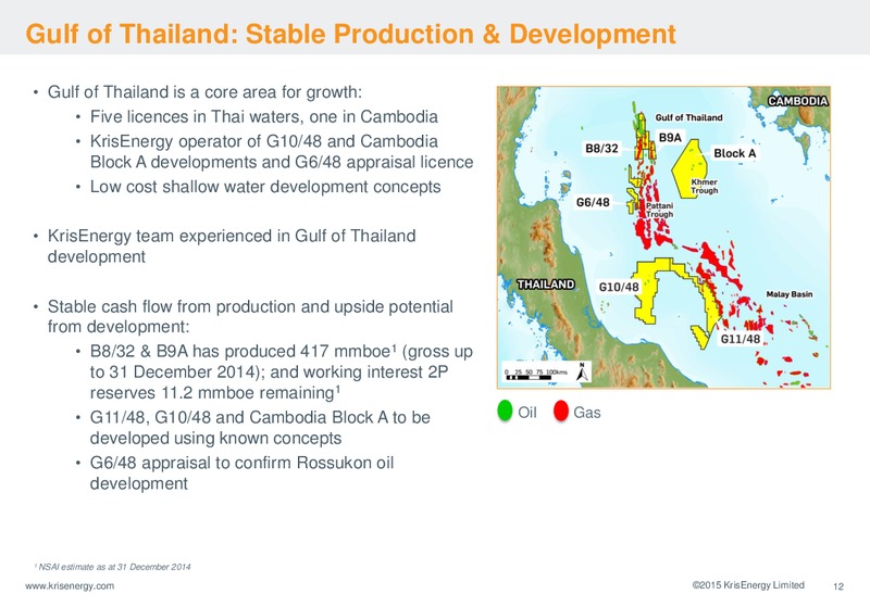 Corporate Presentation – Krisenergy Ltd. – slide 12