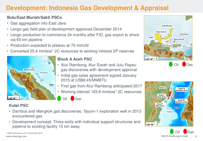 Corporate Presentation – Krisenergy Ltd. – slide 15