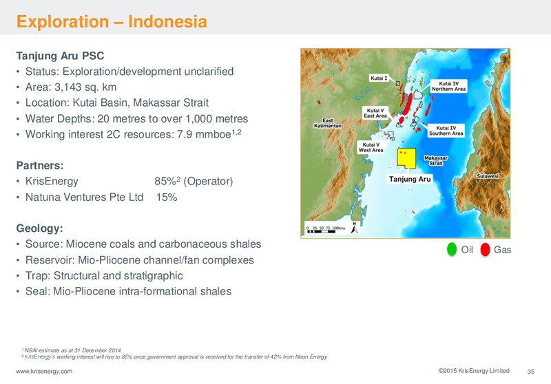 Corporate Presentation – Krisenergy Ltd. – slide 35