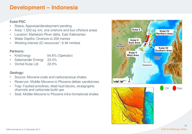 MARCH 2014 CORPORATE PRESENTATION – Krisenergy Ltd. – slide 32