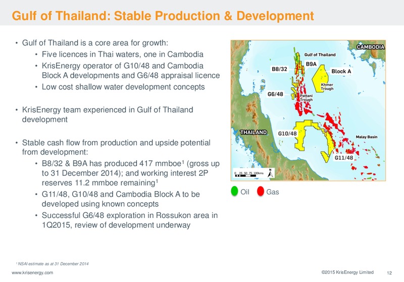 INVESTOR PRESENTATION – Krisenergy Ltd. – slide 12