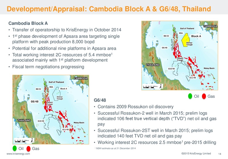 INVESTOR PRESENTATION – Krisenergy Ltd. – slide 14