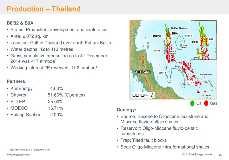 INVESTOR PRESENTATION – Krisenergy Ltd. – slide 25