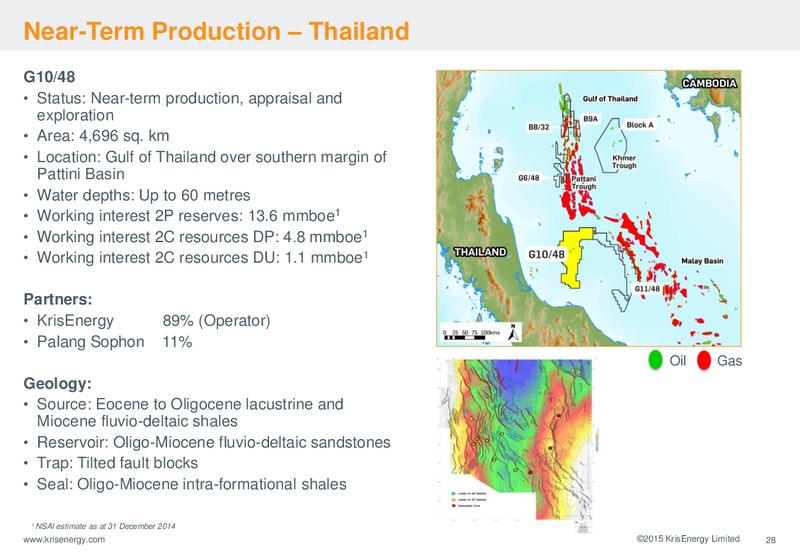 INVESTOR PRESENTATION – Krisenergy Ltd. – slide 28