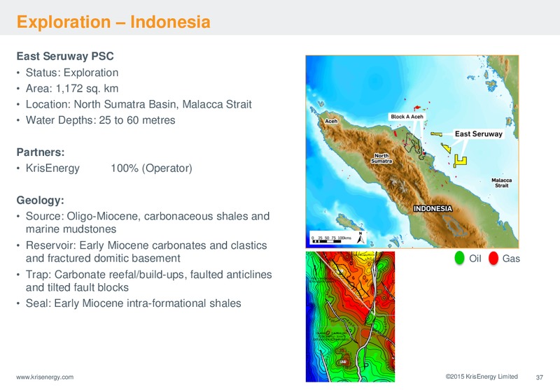 INVESTOR PRESENTATION – Krisenergy Ltd. – slide 37
