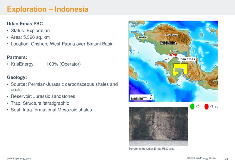 INVESTOR PRESENTATION – Krisenergy Ltd. – slide 38