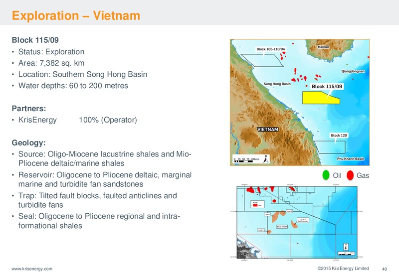 INVESTOR PRESENTATION – Krisenergy Ltd. – slide 40