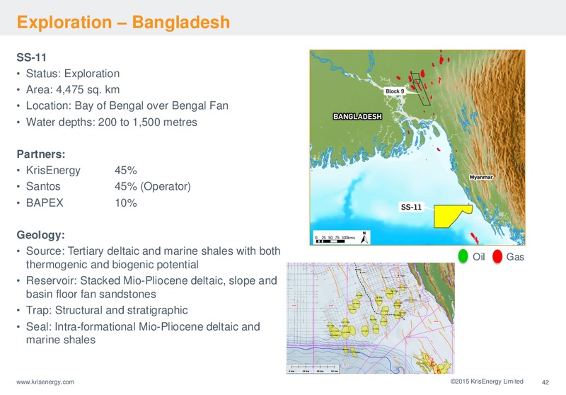 INVESTOR PRESENTATION – Krisenergy Ltd. – slide 42
