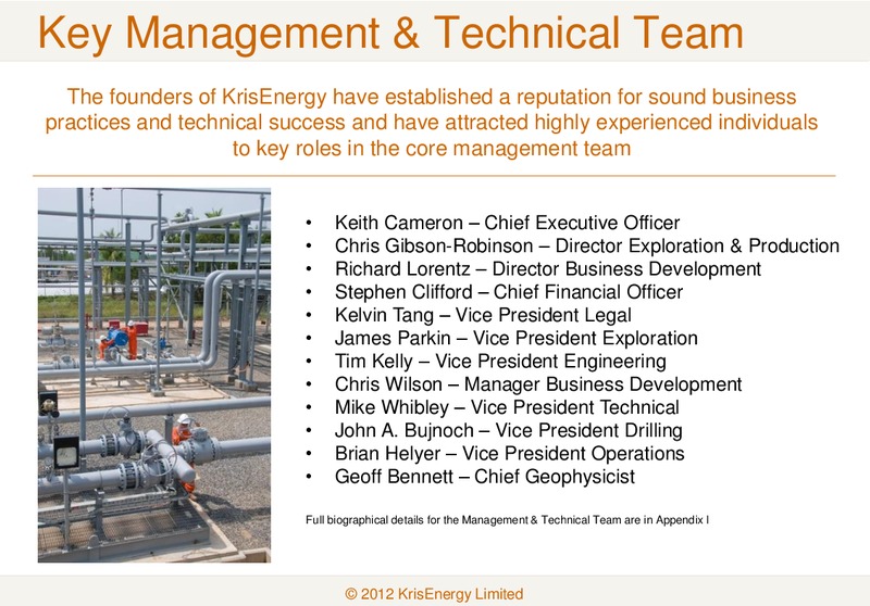 APRIL 2012 CORPORATE PRESENTATION – Krisenergy Ltd. – slide 7
