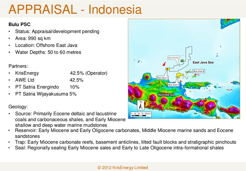 APRIL 2012 CORPORATE PRESENTATION – Krisenergy Ltd. – slide 15