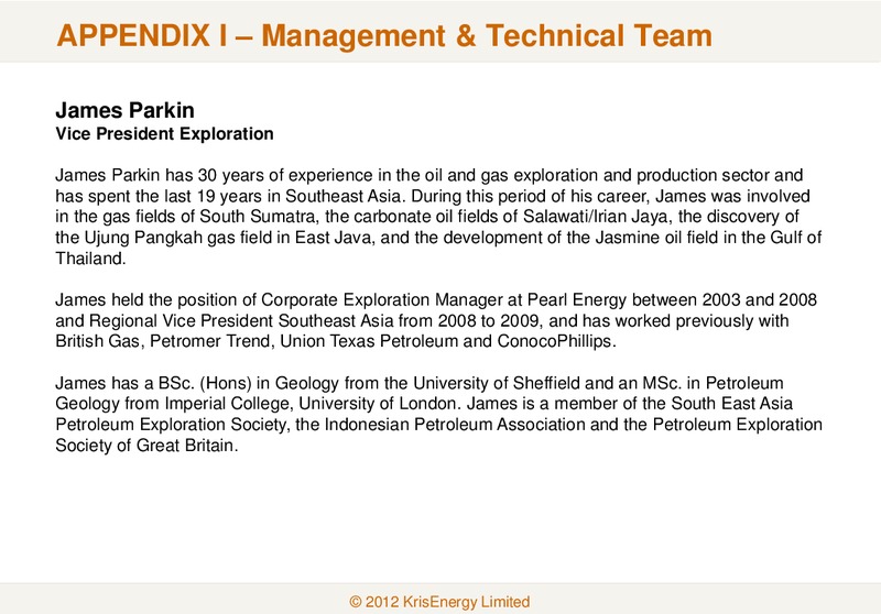APRIL 2012 CORPORATE PRESENTATION – Krisenergy Ltd. – slide 29