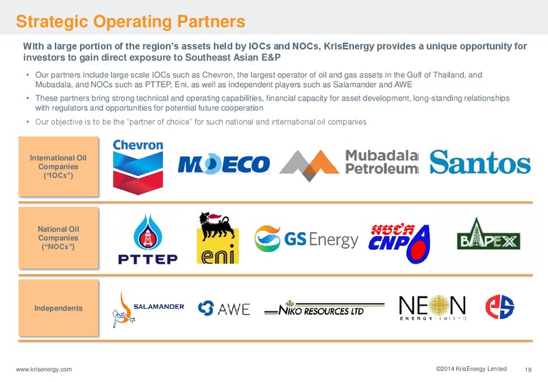 Corporate Presentation – Krisenergy Ltd. – slide 19