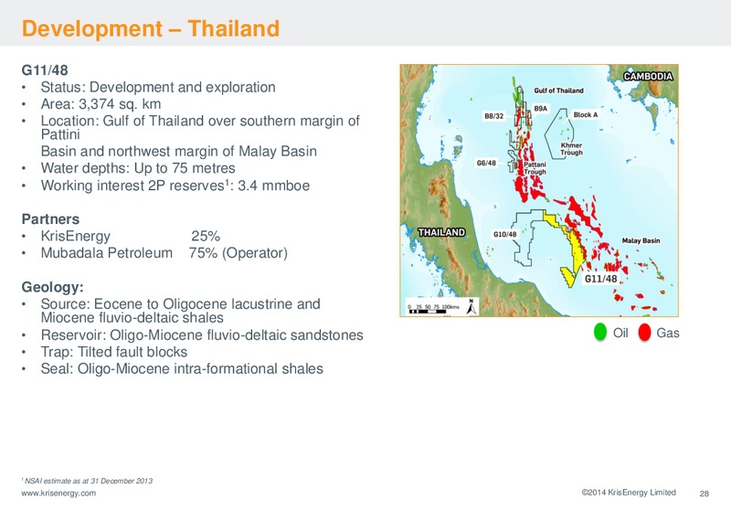 Corporate Presentation – Krisenergy Ltd. – slide 28