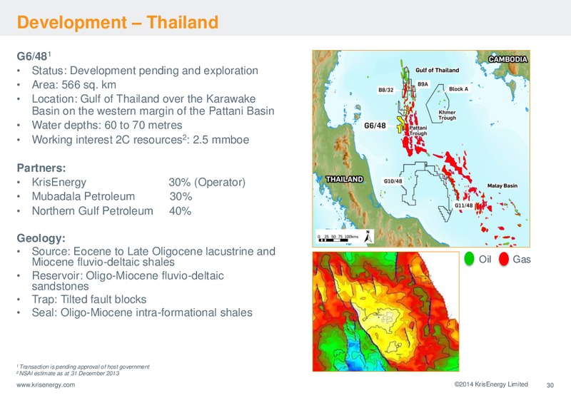 Corporate Presentation – Krisenergy Ltd. – slide 30
