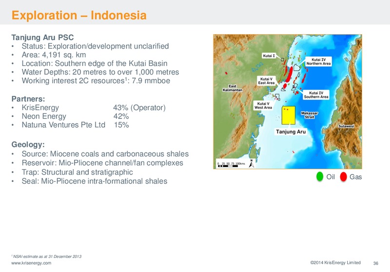 Corporate Presentation – Krisenergy Ltd. – slide 36