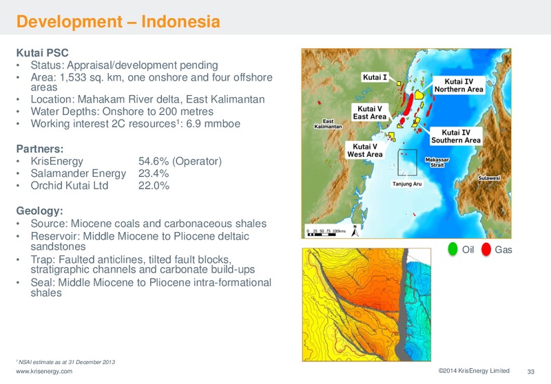 MAY 2014 CORPORATE PRESENTATION – Krisenergy Ltd. – slide 33