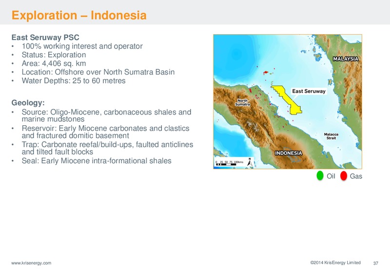 MAY 2014 CORPORATE PRESENTATION – Krisenergy Ltd. – slide 37