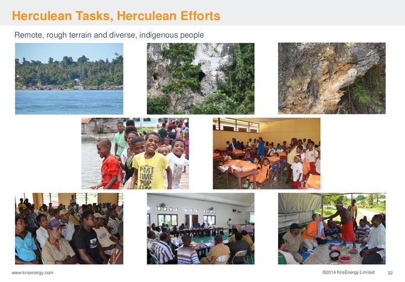 AUGUST 2014 INVESTOR PRESENTATION – Krisenergy Ltd. – slide 32