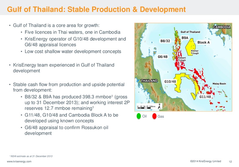 Corporate Presentation – Krisenergy Ltd. – slide 12