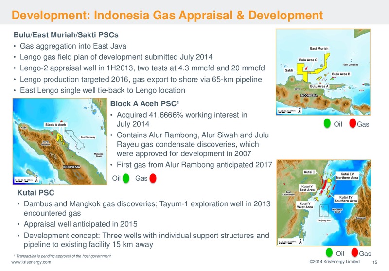 Corporate Presentation – Krisenergy Ltd. – slide 15