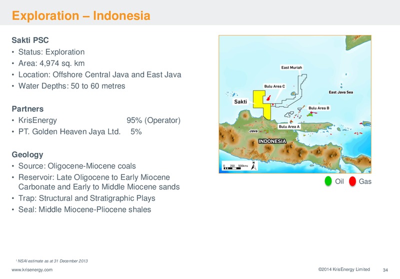 Corporate Presentation – Krisenergy Ltd. – slide 34