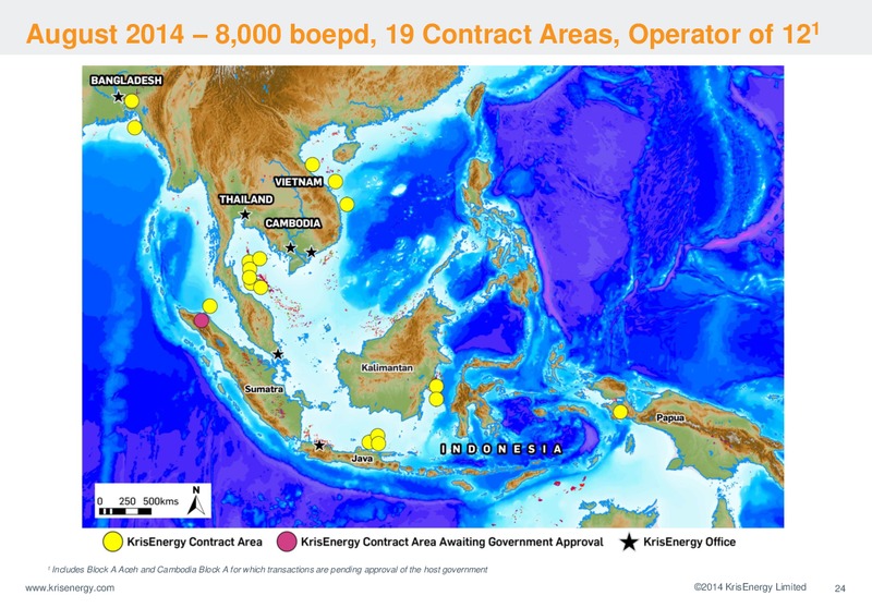 21ST CLSA INVESTORS FORUM – Krisenergy Ltd. – slide 24