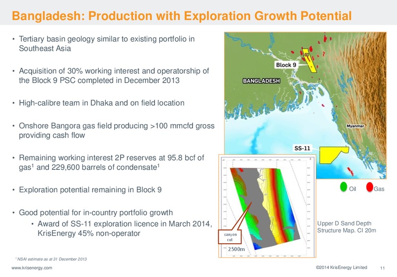 68TH OILBARREL CONFERENCE – Krisenergy Ltd. – slide 11