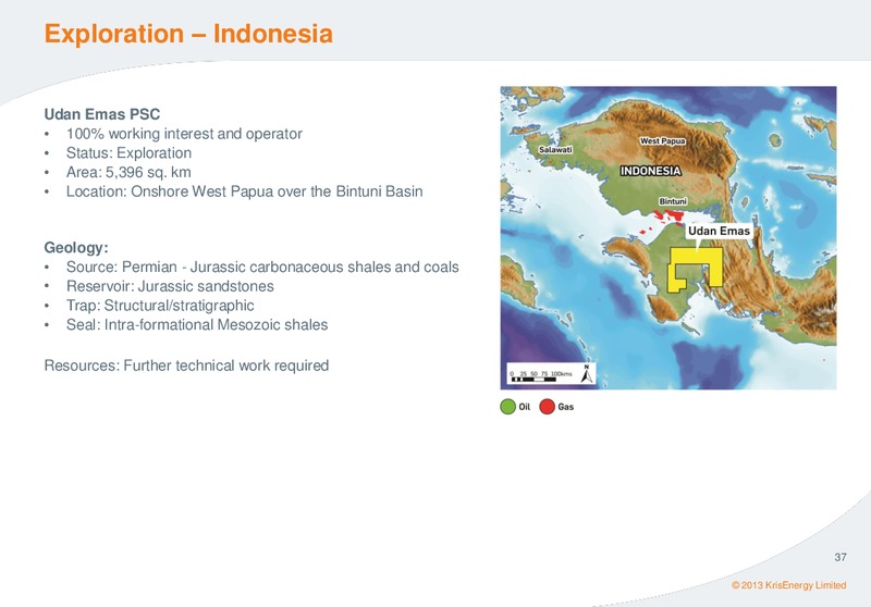 DECEMBER 2013  CORPORATE PRESENTATION – Krisenergy Ltd. – slide 36