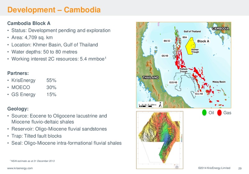 Investor Presentation – Krisenergy Ltd. – slide 29