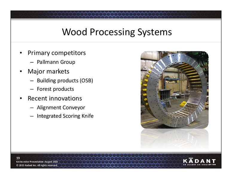 August 2015 Investor Presentation – Kadant Inc. – slide 18