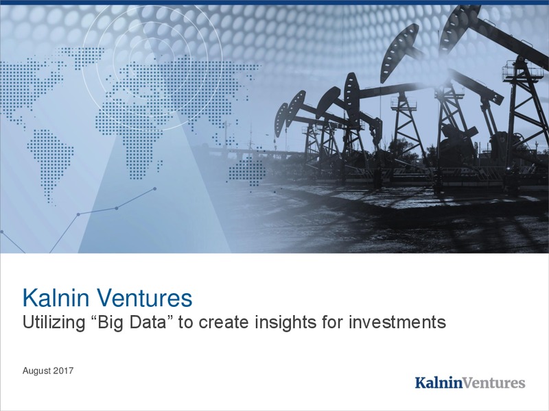 EnerCom The Oil and Gas Conference – Kalnin Ventures – slide 1