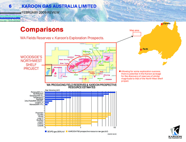 FEBRUARY 2009 REVIEW – Karoon Gas Australia Ltd – slide 6