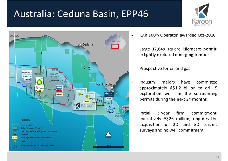 February 2017 Investor Presentation – Karoon Gas Australia Ltd – slide 10